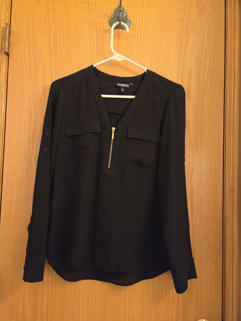 Express 3/4 Zip Blouse
